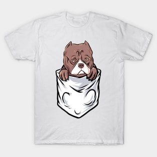 bulldog in pocket T-Shirt